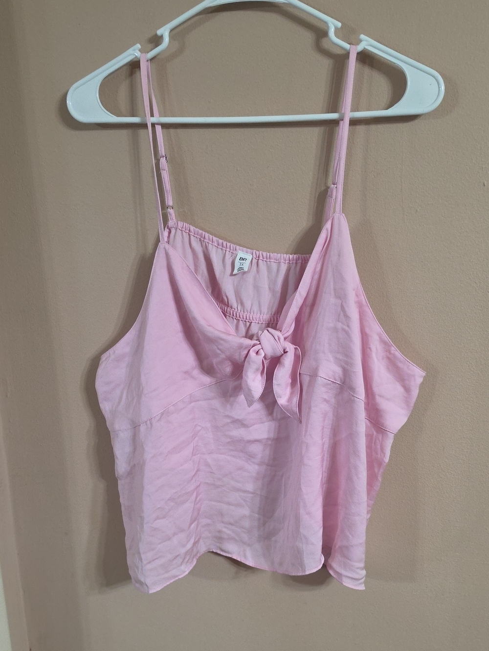bp Light Pink Tie-Front Camisole